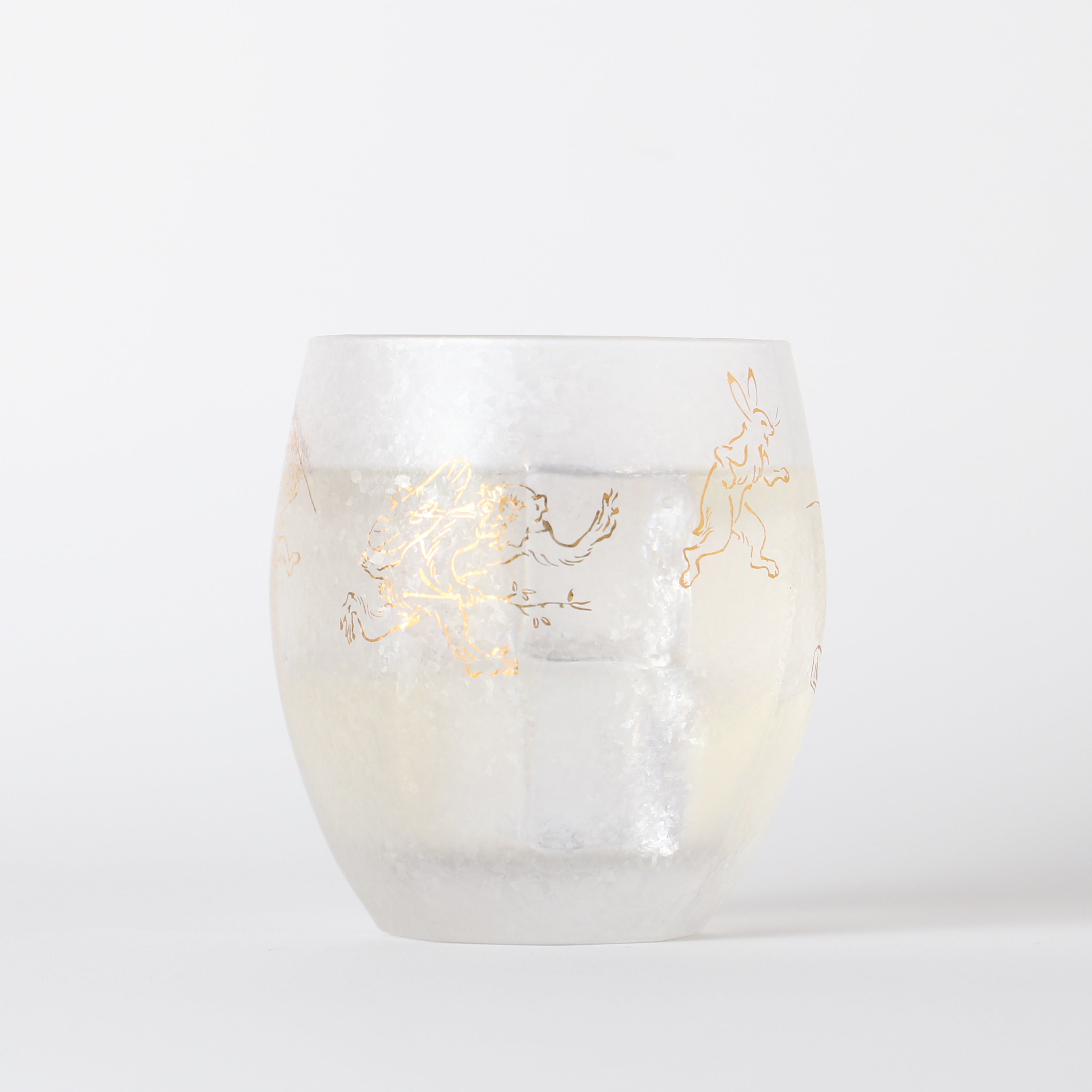 鳥獣戯画の絵柄があしらわれたロックグラス | の酒器・グラス