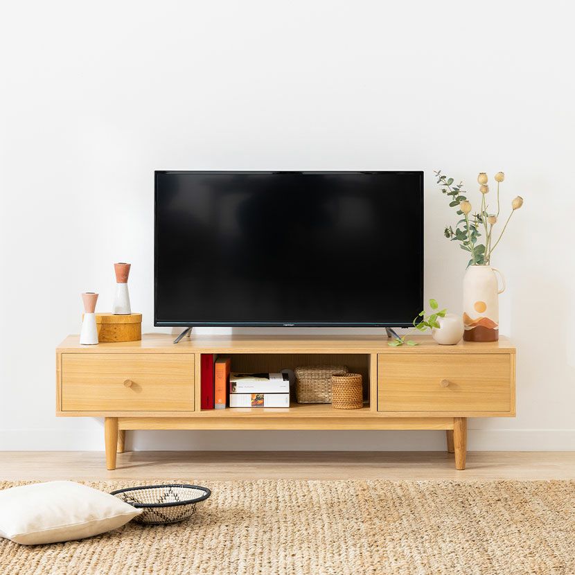 幅150cm テレビ台 木製 天然木 脚付き 引き出し付き 収納付き テレビ