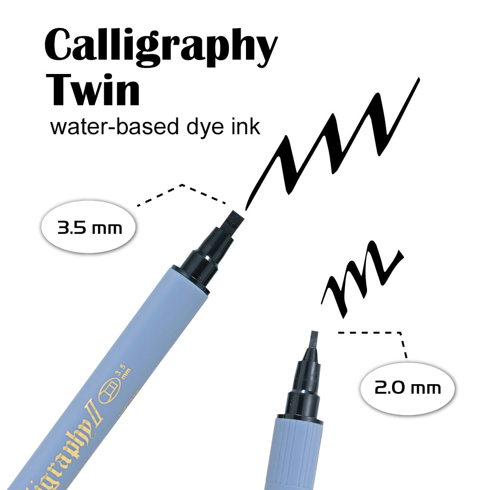 ZIG カリグラフィーⅡ 12色セット (TC-3100/12V)