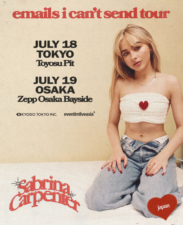 Sabrina Carpenter / emails i can't send Japan Tourの公演詳細
