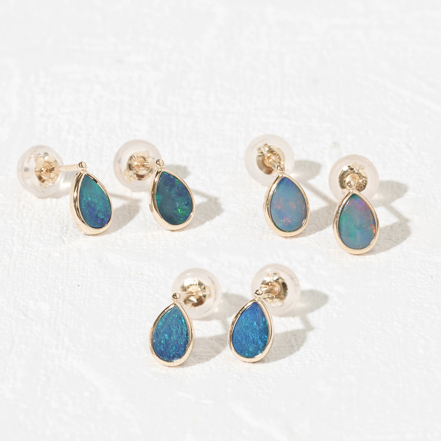 K10 ダブレットオパール ピアス (43-6349)｜ L&Co.BIJOUX – L&Co.Bijoux