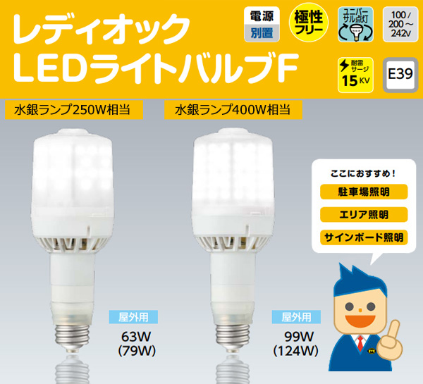 LDS63L-G-E39FB || LED電球 岩崎電気 レディオックライトバルブF 63W
