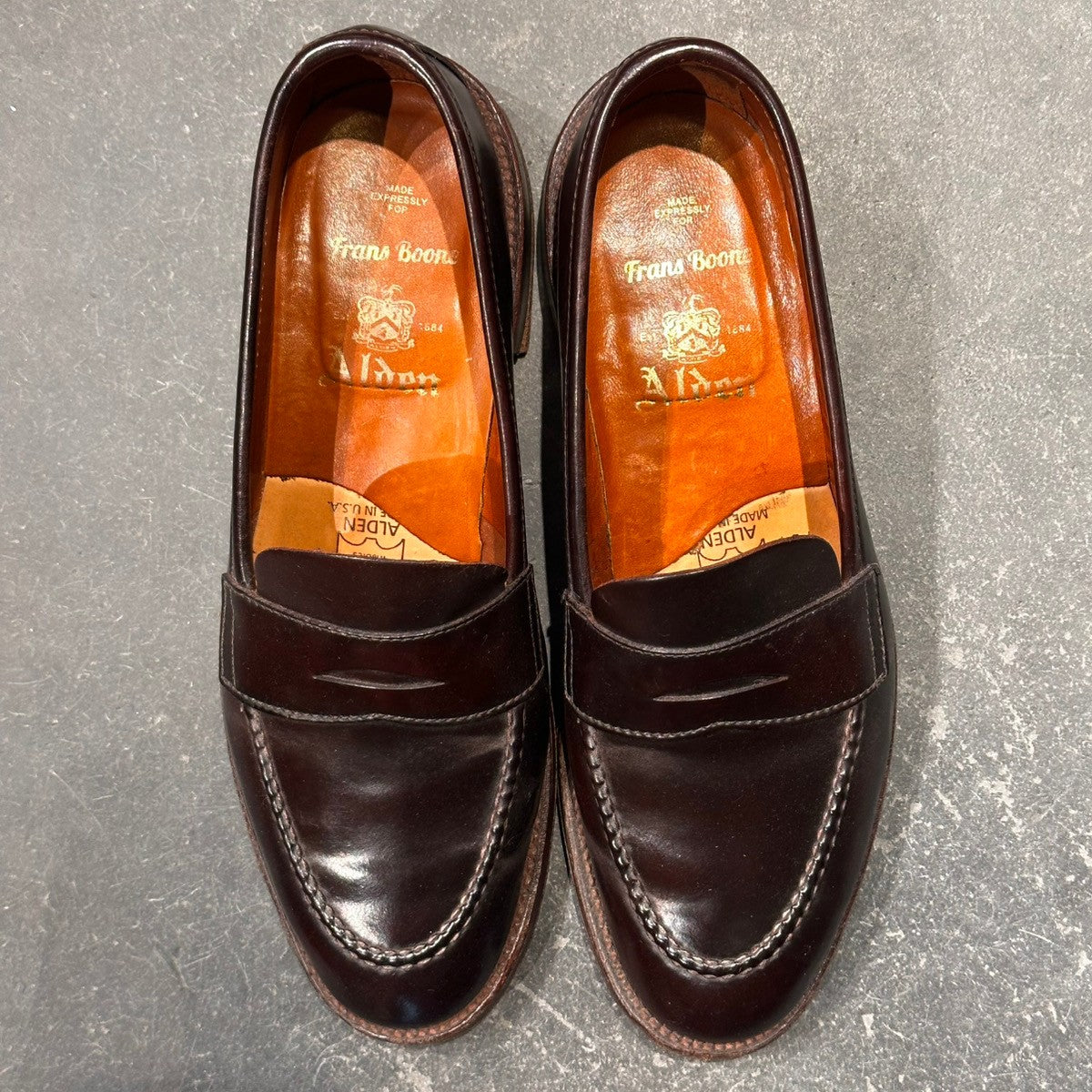 希少【ALDEN】オールデン M6202 Frans Boone別注 ペニーローファー