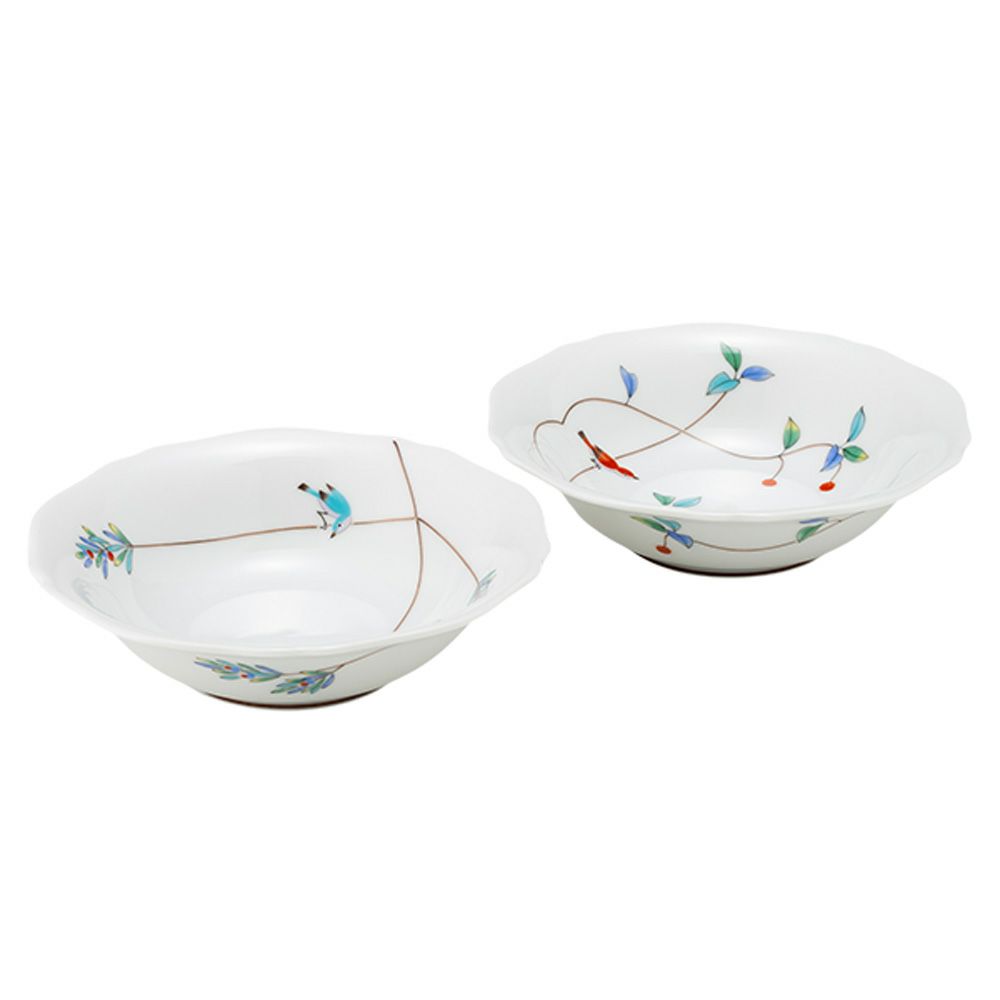 香蘭社 三色地紋 小鉢 9.5×5.5cm 5個セット | ブランド洋食器専門店ル