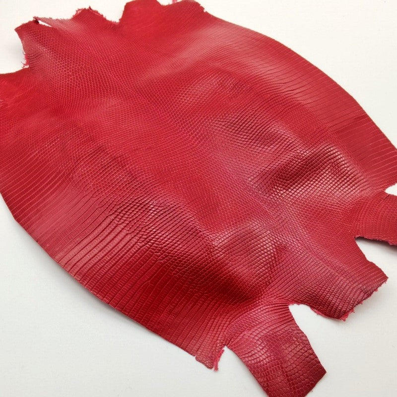 リザード革Lizard・ツヤあり、カラフル・red/赤色の通信販売 – レザー