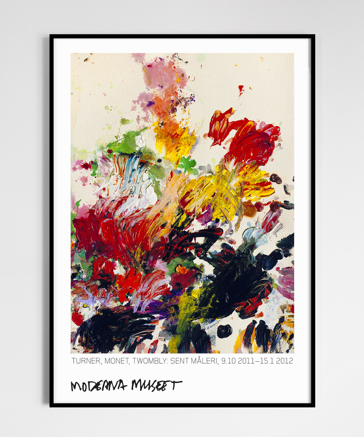特注額装付き サイ・トゥオンブリー Cy Twombly1972 ポスター