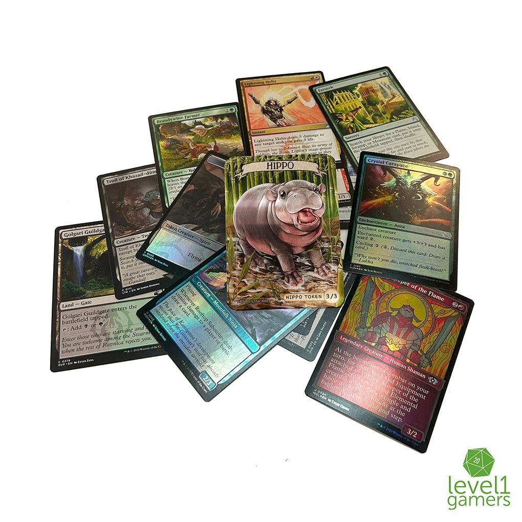 Pygmy Hippo - Metal Token Magic Card – Level 1 Gamers