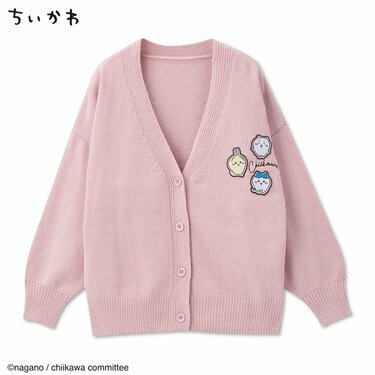しまむら】ほんわかカラーで可愛い〈ちいかわカーディガン〉アップリケ