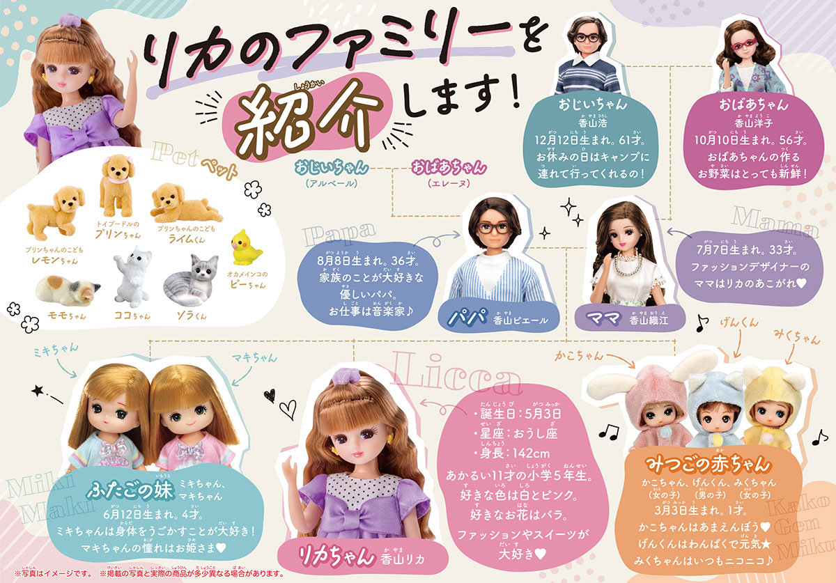 リカちゃんプロフィール｜リカちゃん｜タカラトミー