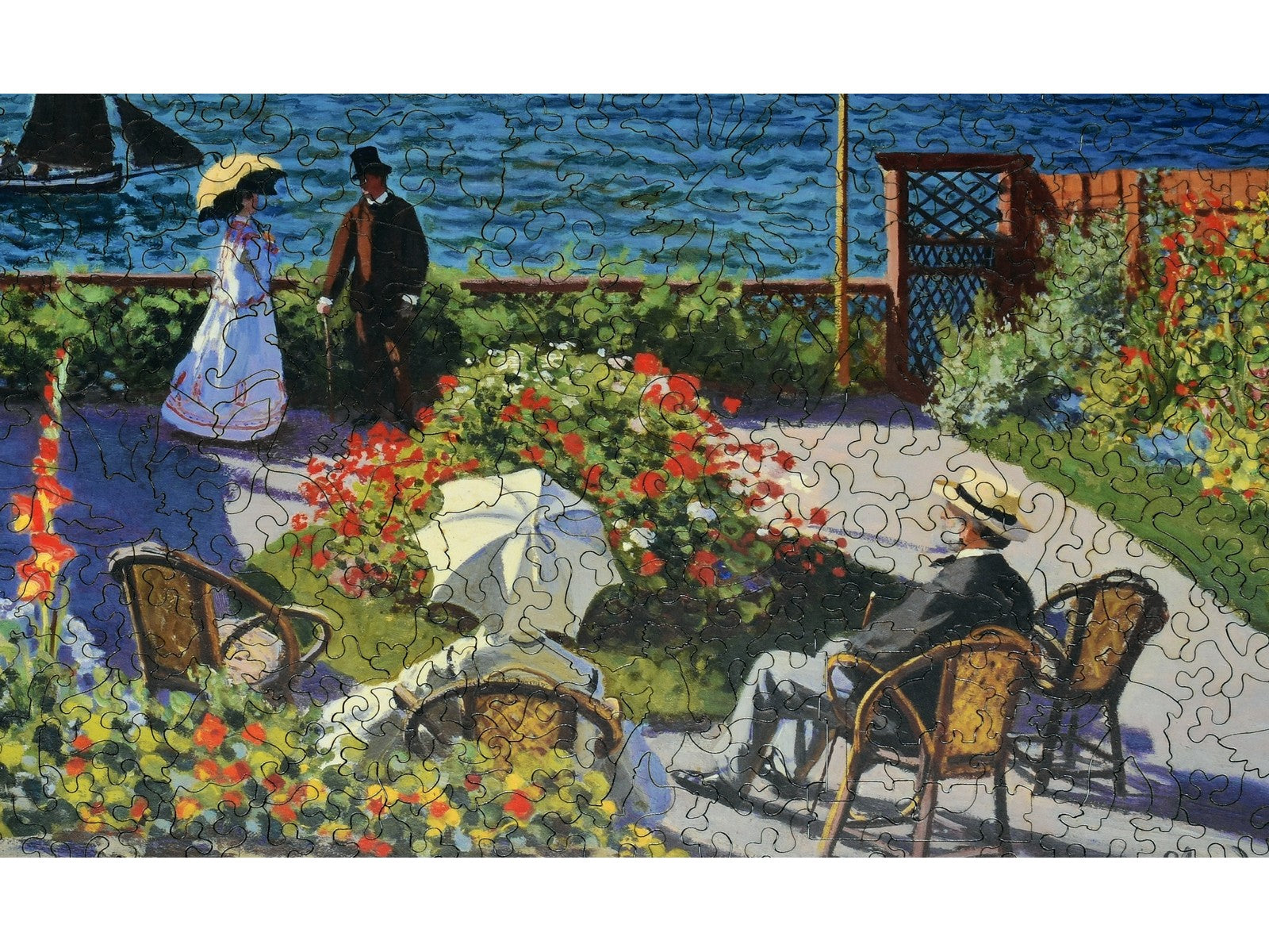 Garden at St. Adresse Wooden Jigsaw Puzzle | Liberty Puzzles
