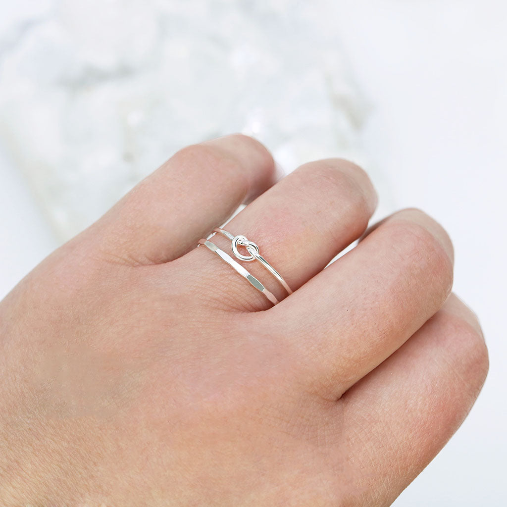 Knotted Silver Ring - Lisa Maxwell
