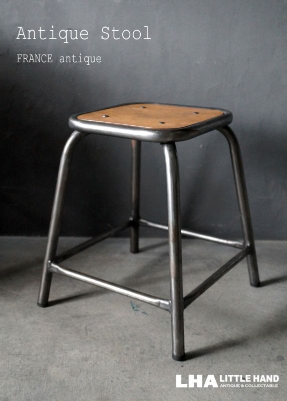 FRANCE antique ARMY STOOL ・ARMY CHAIR フランスアンティーク