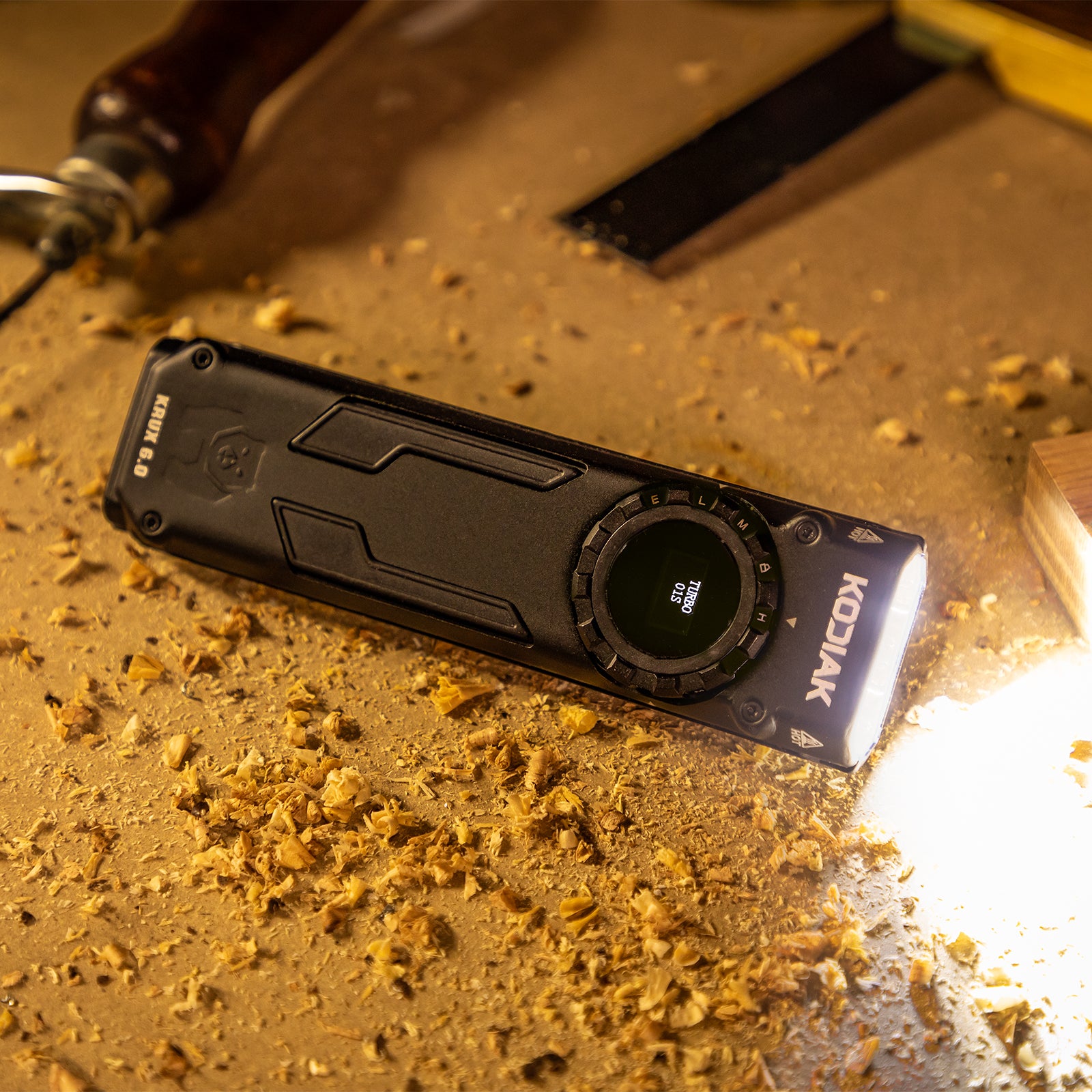 Krux 6.0 6000 Lumen Rechargeable Dial Work Light with OLED Screen