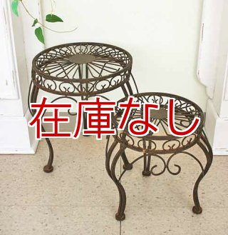 輸入家具 マルシェ 2段スタンドバスケット Covent Garden コベント