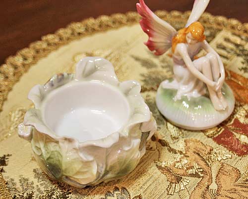 輸入雑貨 小物入れ フェアリー 妖精 ポーセリン ユニコーン 磁器