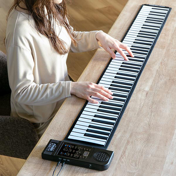dショッピング |ピアノ 電子ピアノ コンパクト 88鍵盤 ロールアップ