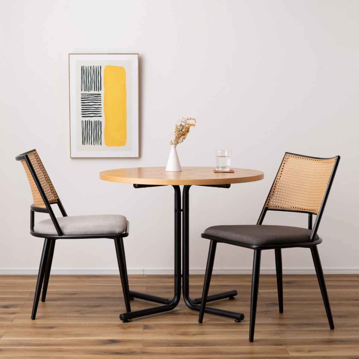 ダイニングチェア ラタン調 レクタングル 座面高46cm 完成品 – ハウジー