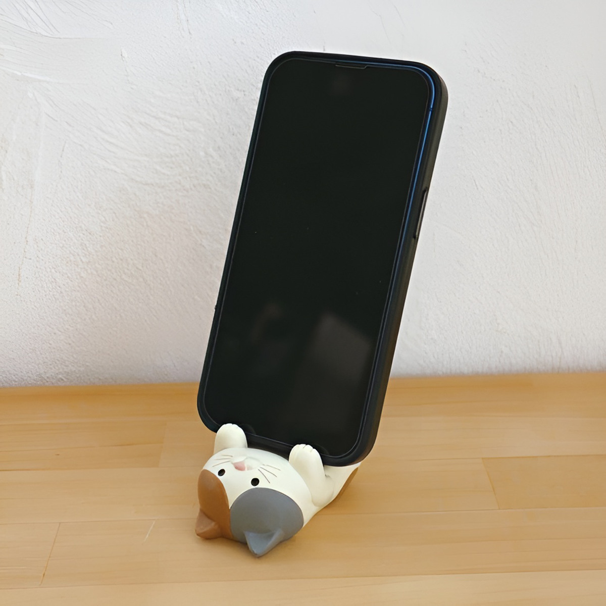 dショッピング |スマホスタンド ネコ ごろりんスマホスタンド お卓の猫