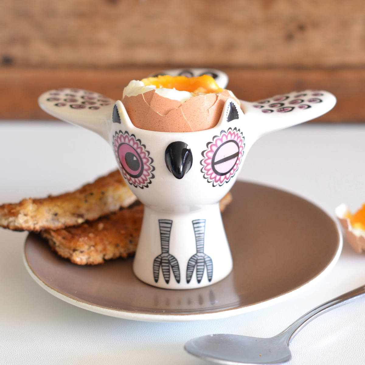エッグカップ Hannah Turner Egg cups Owl フクロウ （ ハンナターナー