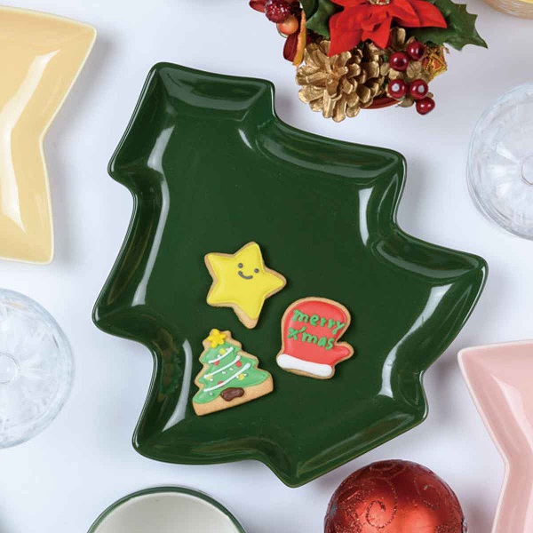 dショッピング |プレート ツリープレート 20cm クリスマス 磁器 美濃焼