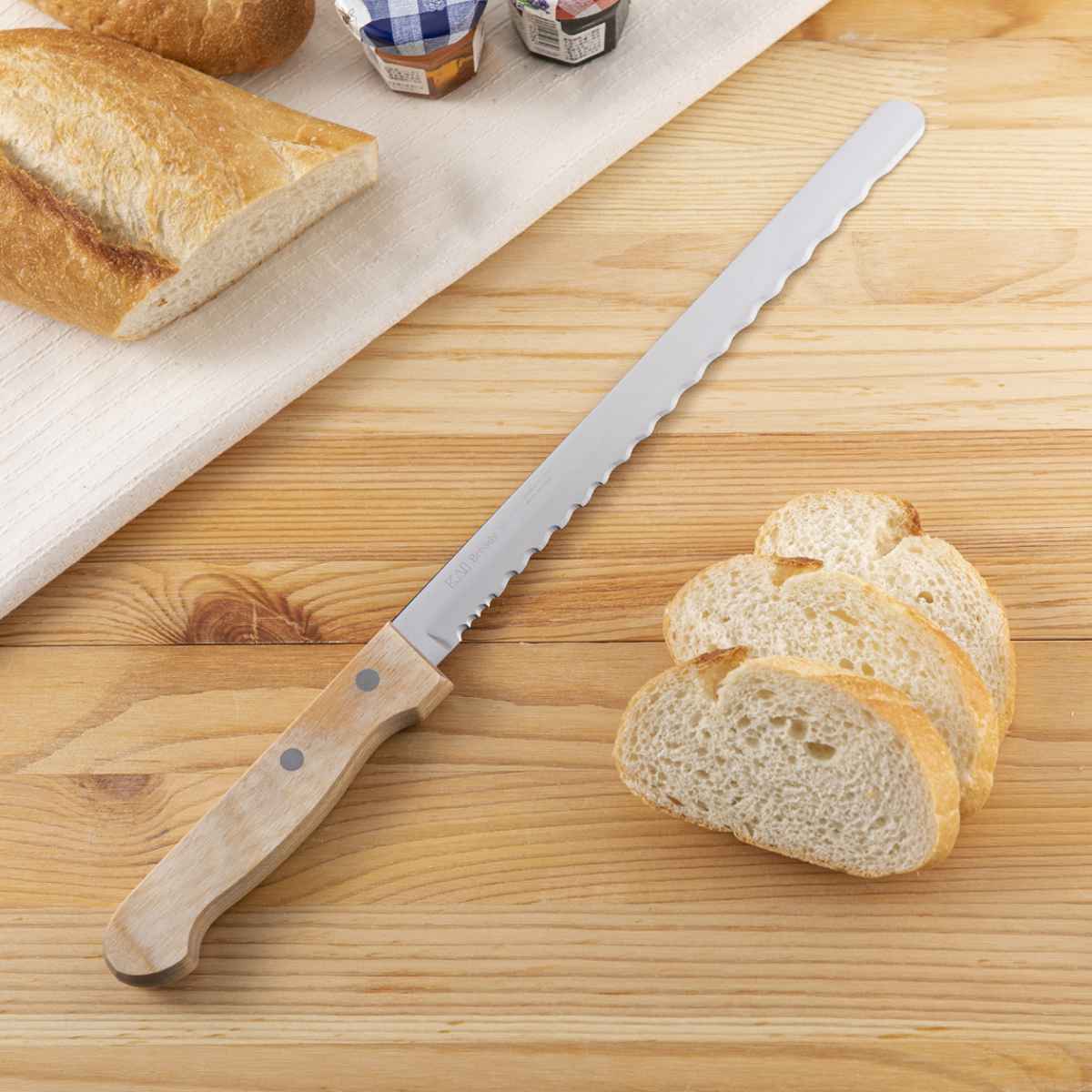 包丁 パン切り包丁 Bready WOOD 刃渡り21cm （ ブレッドナイフ パン