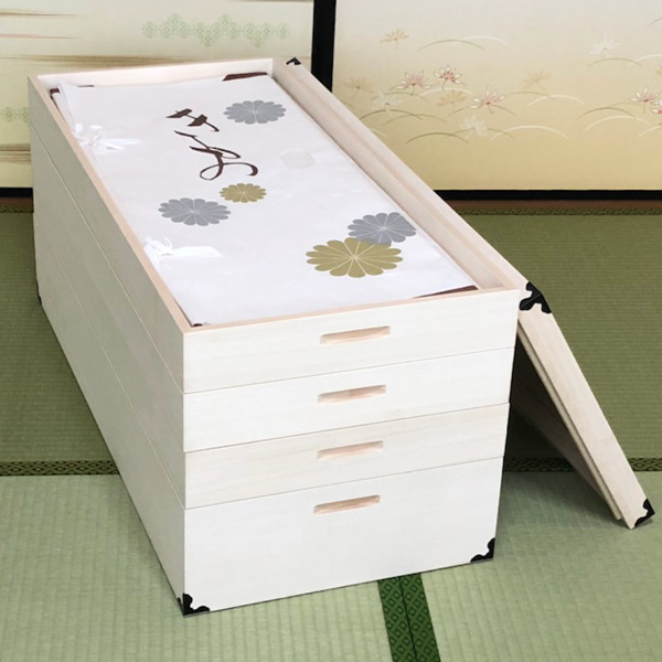 衣装ケース 桐製 衣裳箱 4段 日本製 幅91cm （ 桐衣装ケース 桐衣装箱