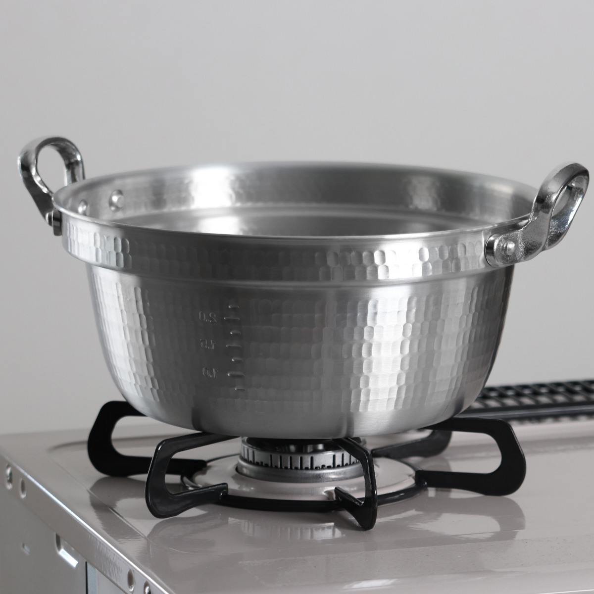 dショッピング |打出料理鍋 54cm ガス火専用 メモリ付き 中尾アルミ