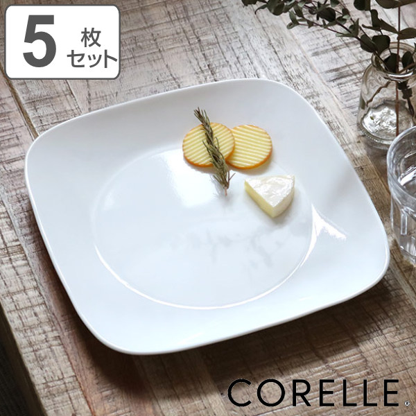 プレート 26.5cm CORELLE コレール スクエア 角皿 ウインターフロスト