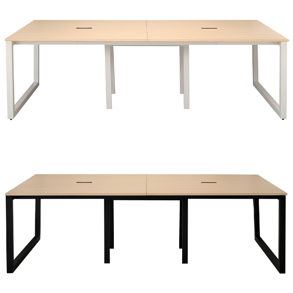 フリーアドレスデスク ナチュラル 幅240cm 奥行120cm フリーアドレス用