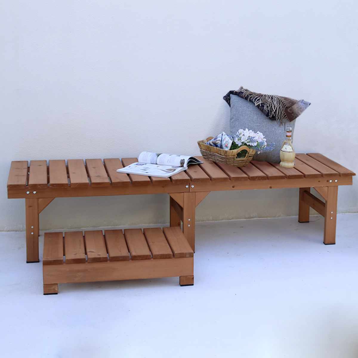 ユニット縁台ベンチ hiyori ステップセット 幅174×奥行55cm
