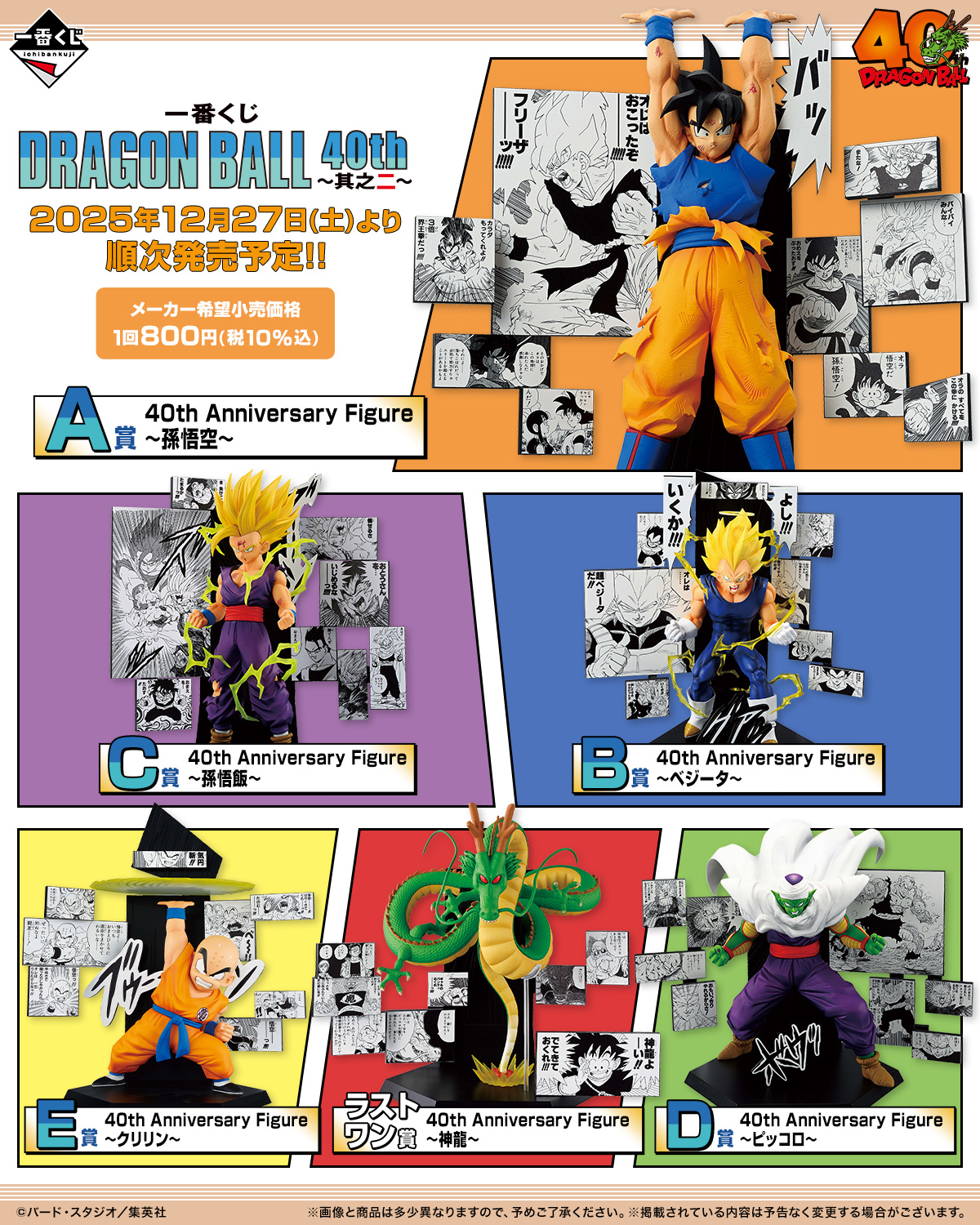 一番くじ DRAGON BALL 40th ～其之二～【サンプル実物紹介動画(8分56秒