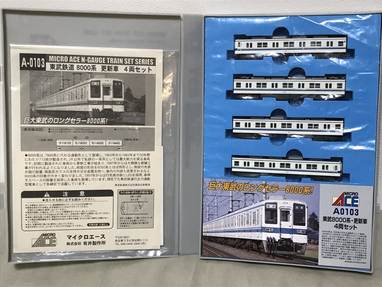 新規入線車両（マイクロエース 東武鉄道 8000系 更新車） : エヌゲ道