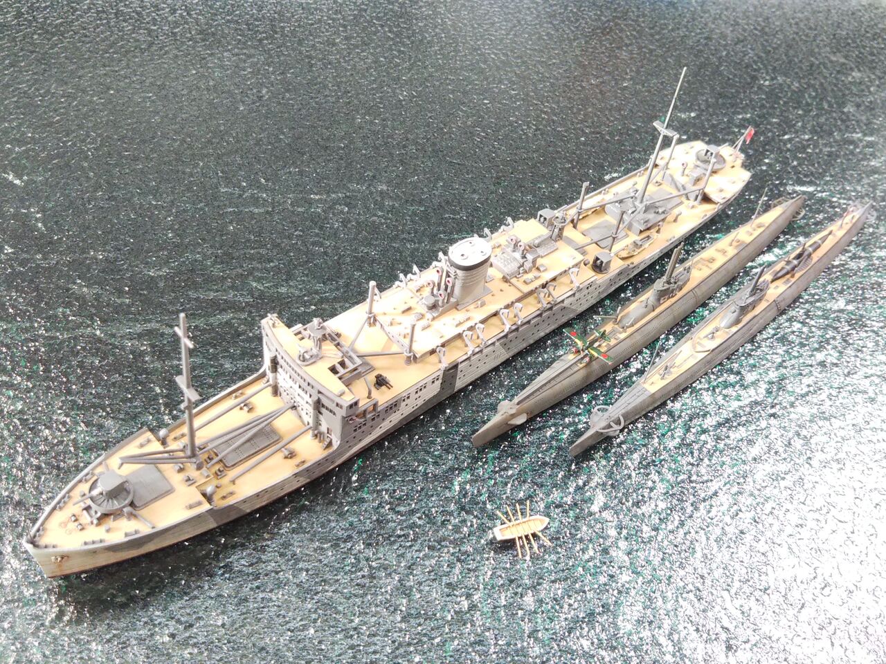 ハセガワ 1/700 日本海軍 特設潜水母艦 「平安丸 1943」 : 常磐重工