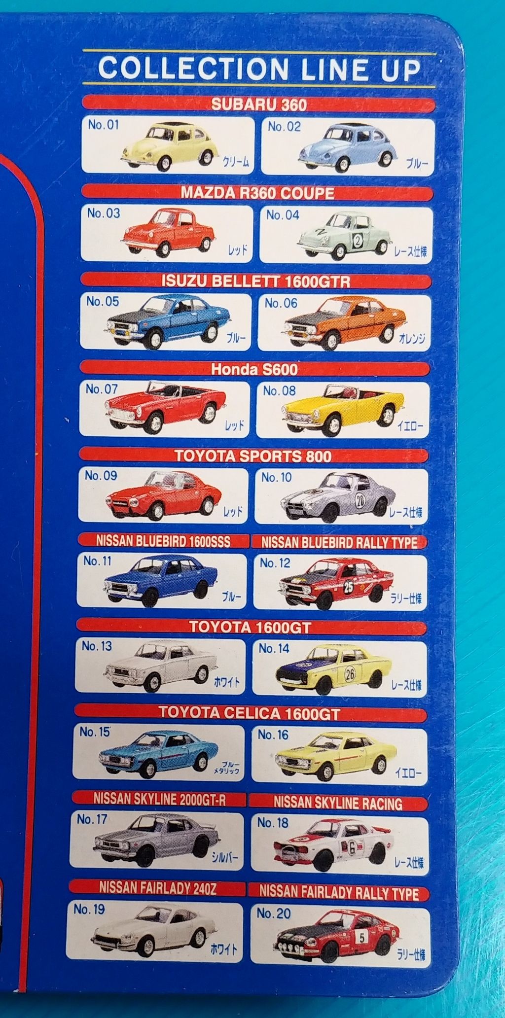 ダイドー 徳大寺有恒が選ぶ!! 俺のこだわり名車 1/64スケールミニカー