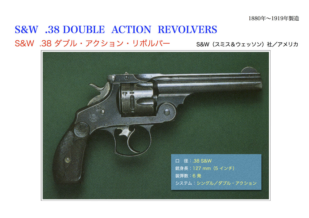 S&W ダブル・アクション・リボルバー : 世界の名銃コレクション（年代順）