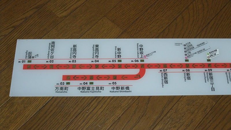 東京メトロ02系 マップ式車内表示器の路線図パネル : always ─永遠を