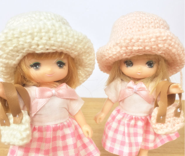 ミキマキちゃんサイズの帽子たち！ご縁に感謝します！ : リカちゃん服