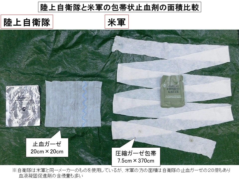 記事 陸自個人携行救急品の中身は70％が欠陥品の補完写真 : TACMEDA