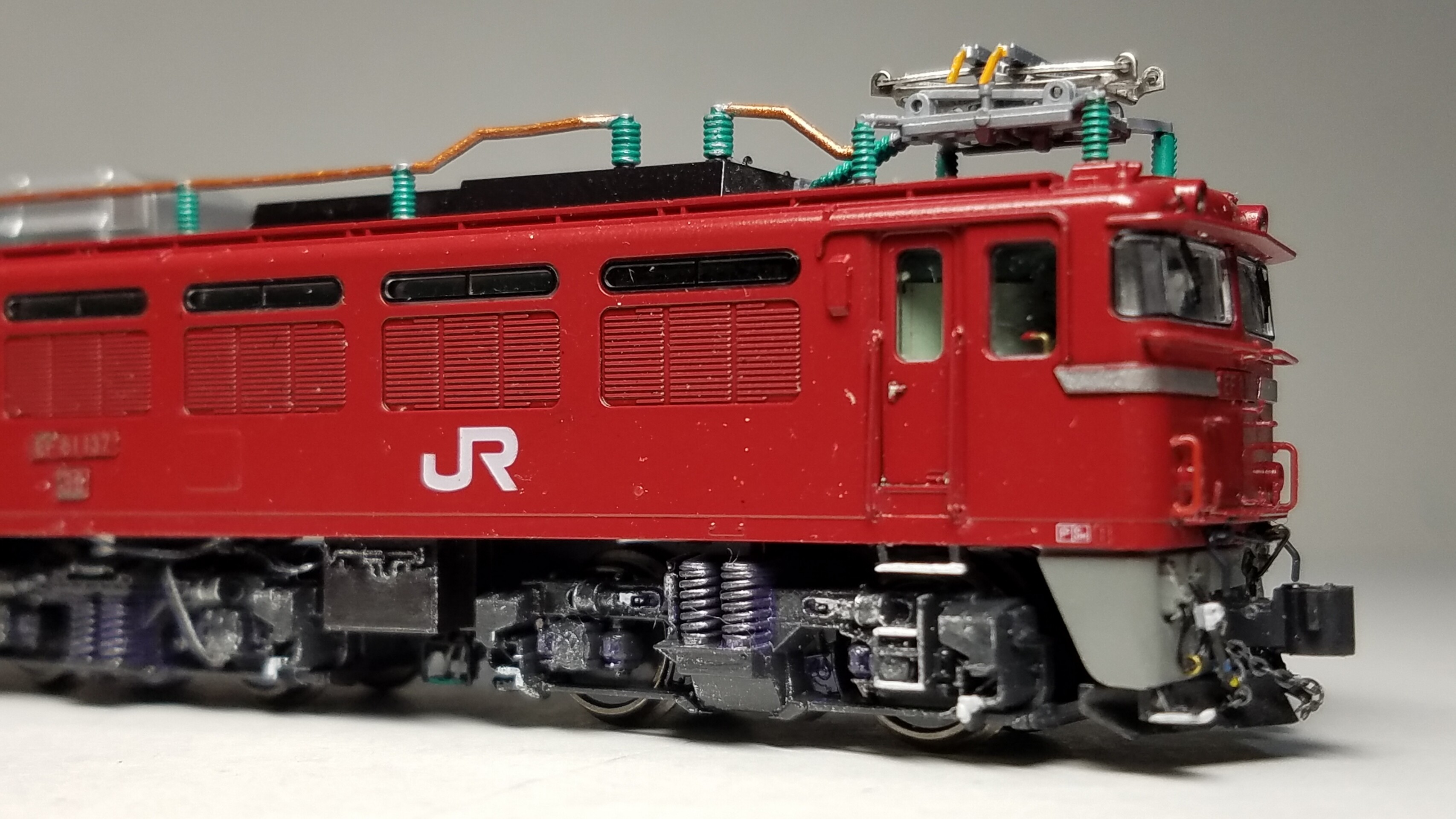 Kato 3021-8 EF81 ヒサシ付きJR東日本色の追加加工整備 : （仮称）東北