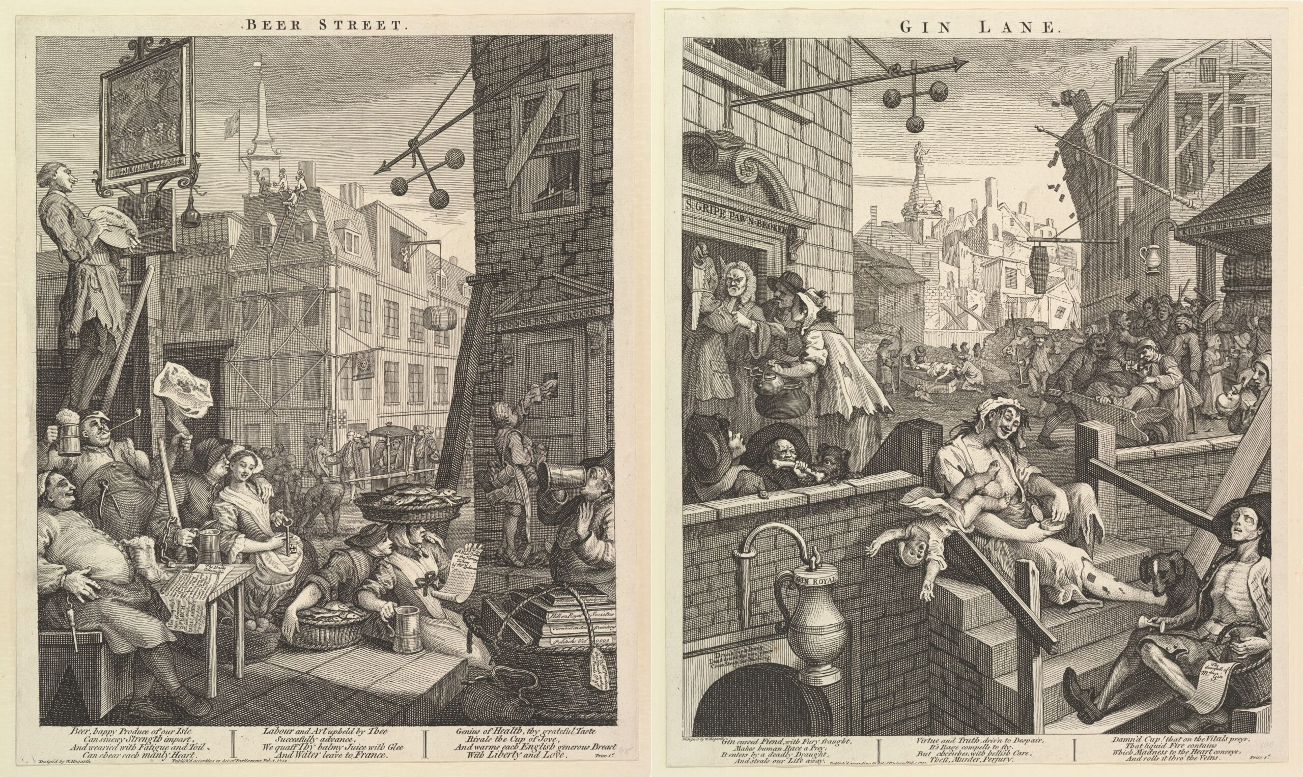 時代の証人：William Hogarth～ジンの原型とジン渦を描いた阿鼻叫喚の