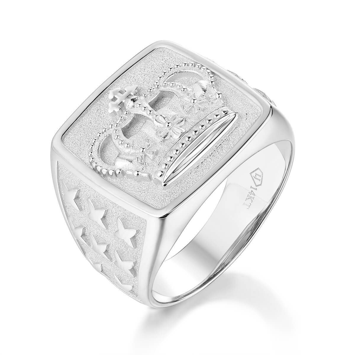 Crown the King Ring – Solid Gold Men's Royal Ring | Liry's Jewelry