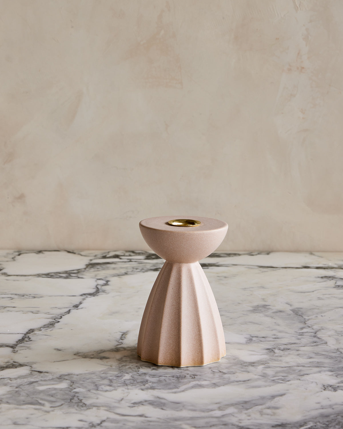 Blush Sabine Ceramic Candle Holder