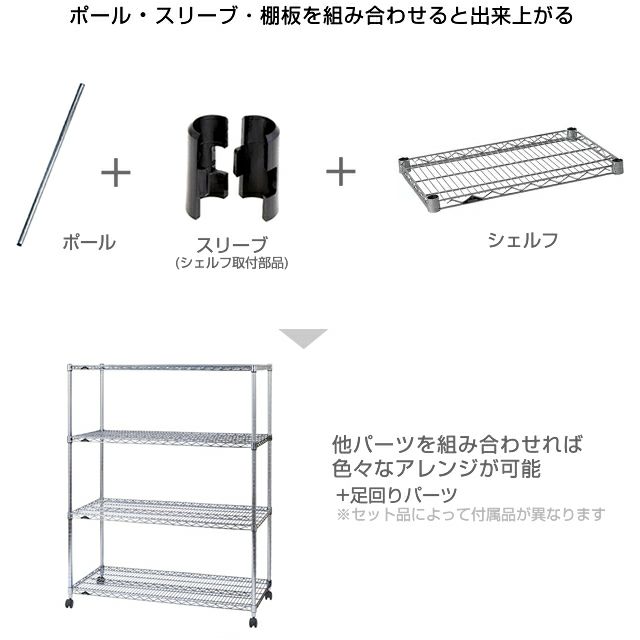 スチールシェルフ 幅182.5×奥行61cm ルミナスレギュラー スチール