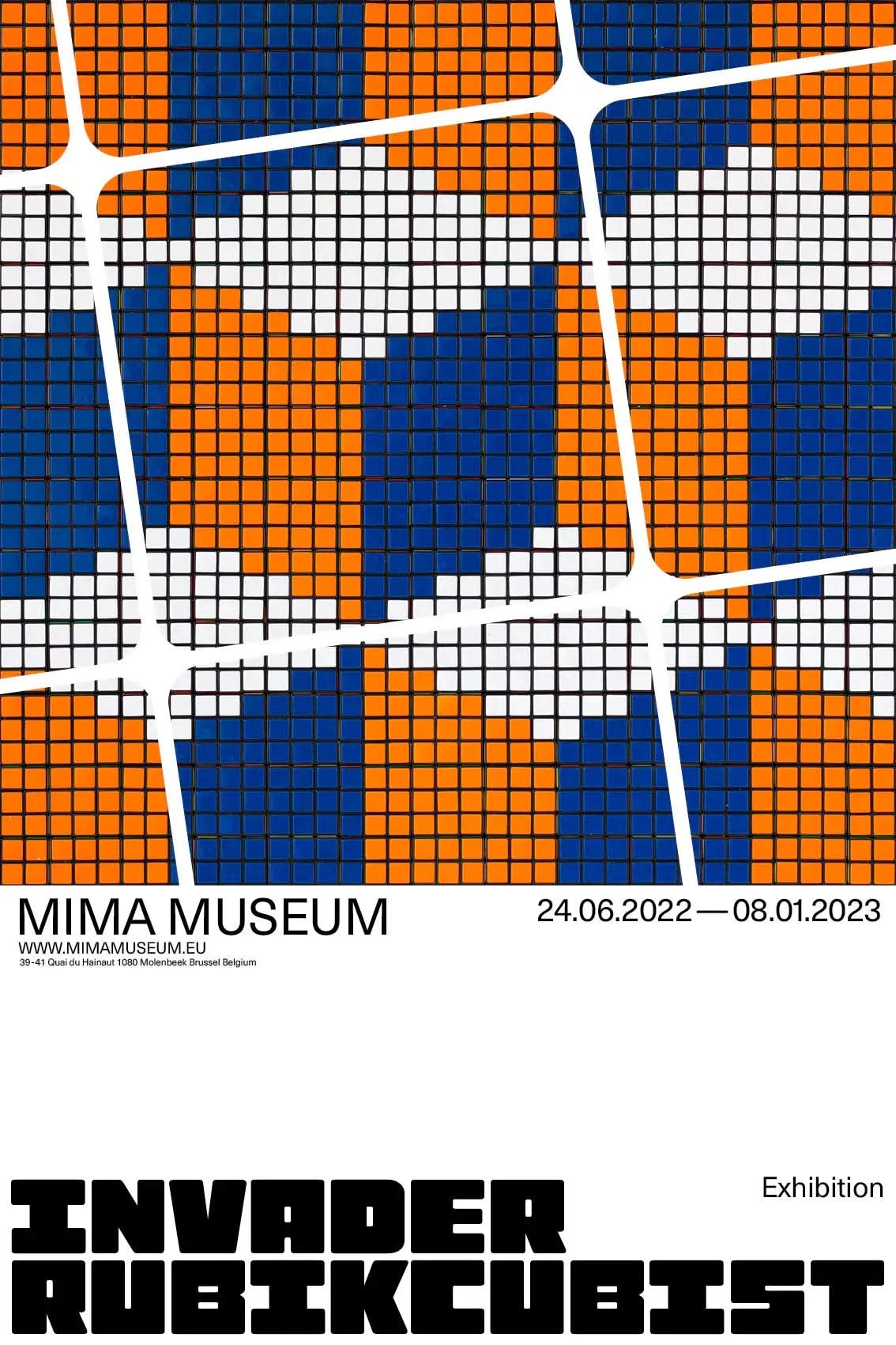 Invader – Rubikcubist 2 | Official Poster, Urban Contemporary Art