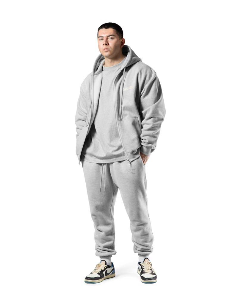 Classic Flag Zip-Up Hoodie - Grey – LÝFT