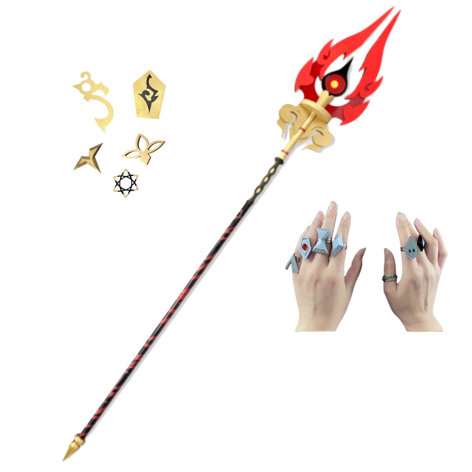 Amazon.co.jp: フータオ 胡桃 コスプレ 武器 原神cosplayに適用 護摩の