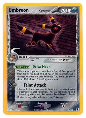 Amazon.com: Pokemon - Umbreon δ (17) - EX Delta Species - Holofoil