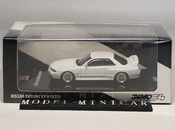 Amazon | 白 INNO 1/64 マインズ 日産 スカイライン GT-R R32 BNR32