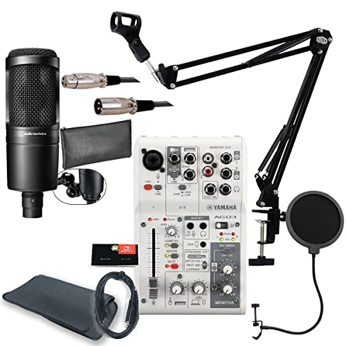 Amazon | YAMAHA / AG03MK2 WHITE AT2020 PCユーザー向け 配信/DTM