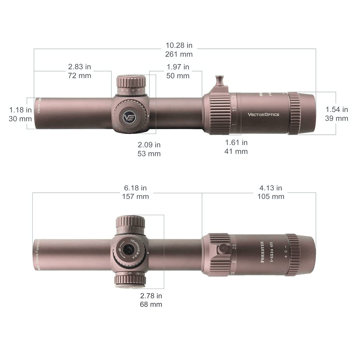 Amazon.co.jp: Vector Optics Rifle Scope Forester 1-5x24SFP GenII